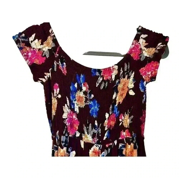 Band of Gypsies Jumpsuit Purple Boho Floral Size M - Picture 5 of 8